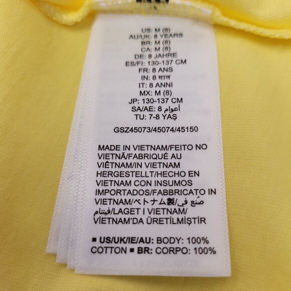 Spotted Zebra Girls Tinker Bell Never Grow Up Short-Sleeve Shirt Yellow M(8) - Picture 6 of 8